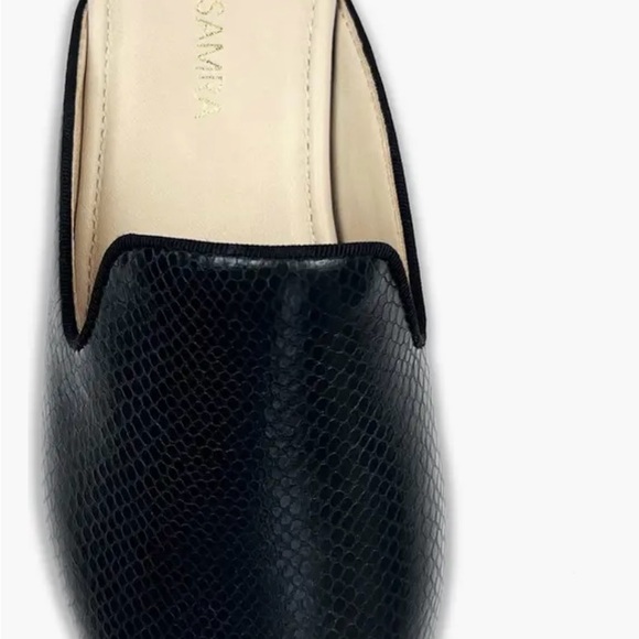 Yosi Samra women’s vidi snake embossed mule - Picture 6 of 9